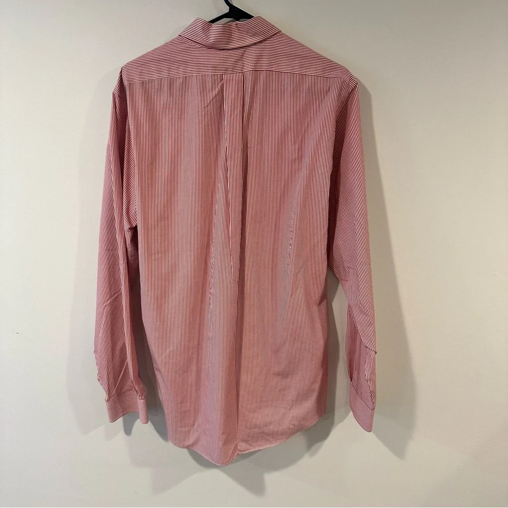 Brooks Brothers Red and White Striped Dress Shirt Regent Original Polo Shirt - Picture 4 of 7